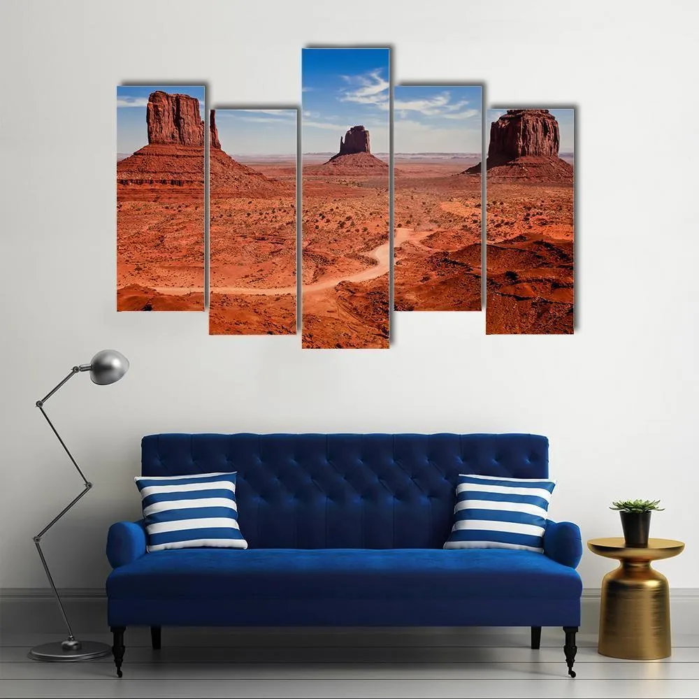 Famous Monuments Valley Canvas Wall Art