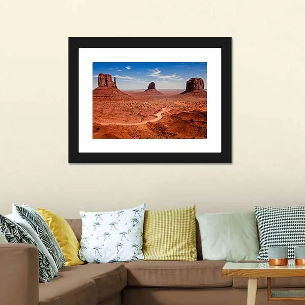 Famous Monuments Valley Canvas Wall Art