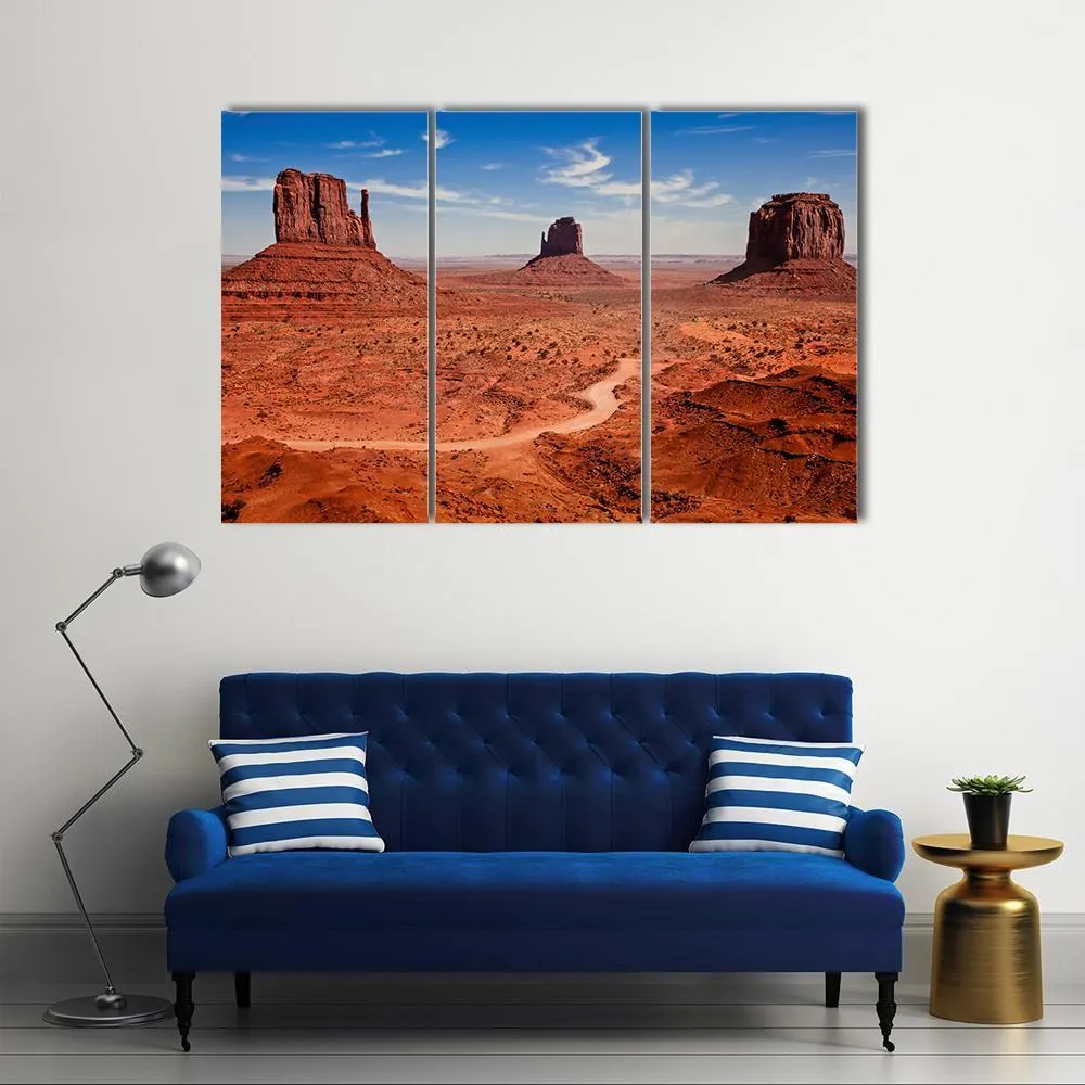 Famous Monuments Valley Canvas Wall Art