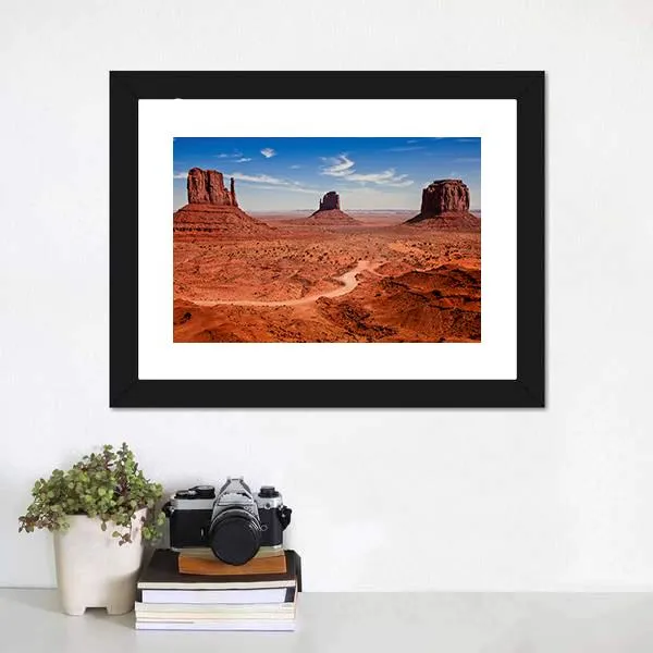 Famous Monuments Valley Canvas Wall Art