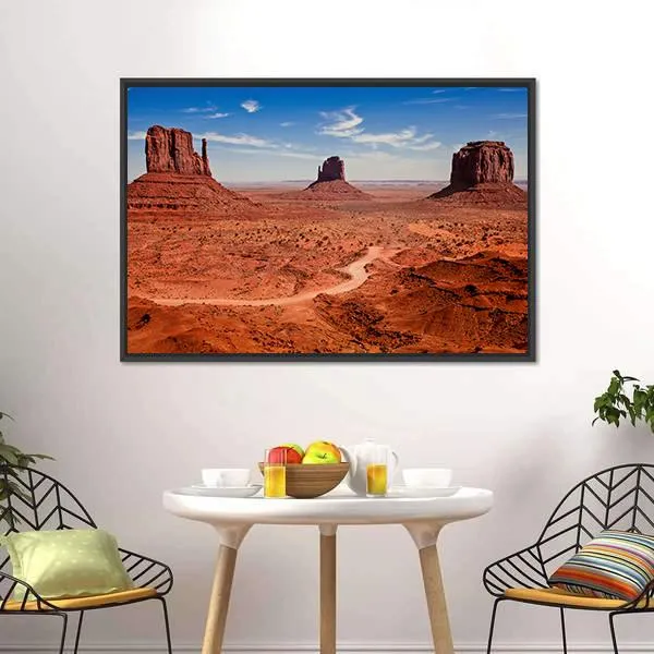 Famous Monuments Valley Canvas Wall Art