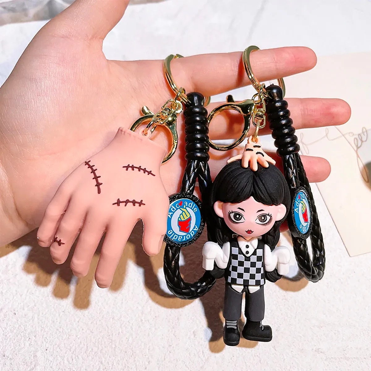 Fancydresswale Wednesday Addams Merchandise Keychain -Gift for Girls,Daughter, Teen- Wednesday 5th Generation