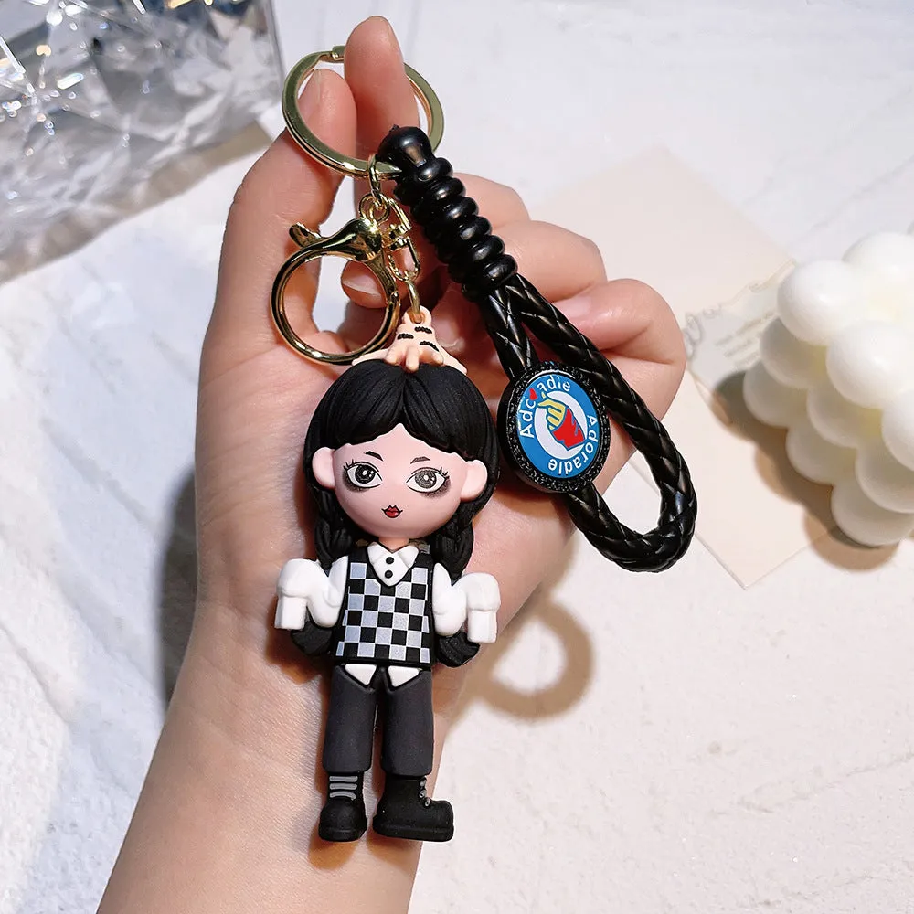 Fancydresswale Wednesday Addams Merchandise Keychain -Gift for Girls,Daughter, Teen- Wednesday 5th Generation