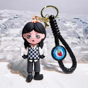 Fancydresswale Wednesday Addams Merchandise Keychain -Gift for Girls,Daughter, Teen- Wednesday 5th Generation