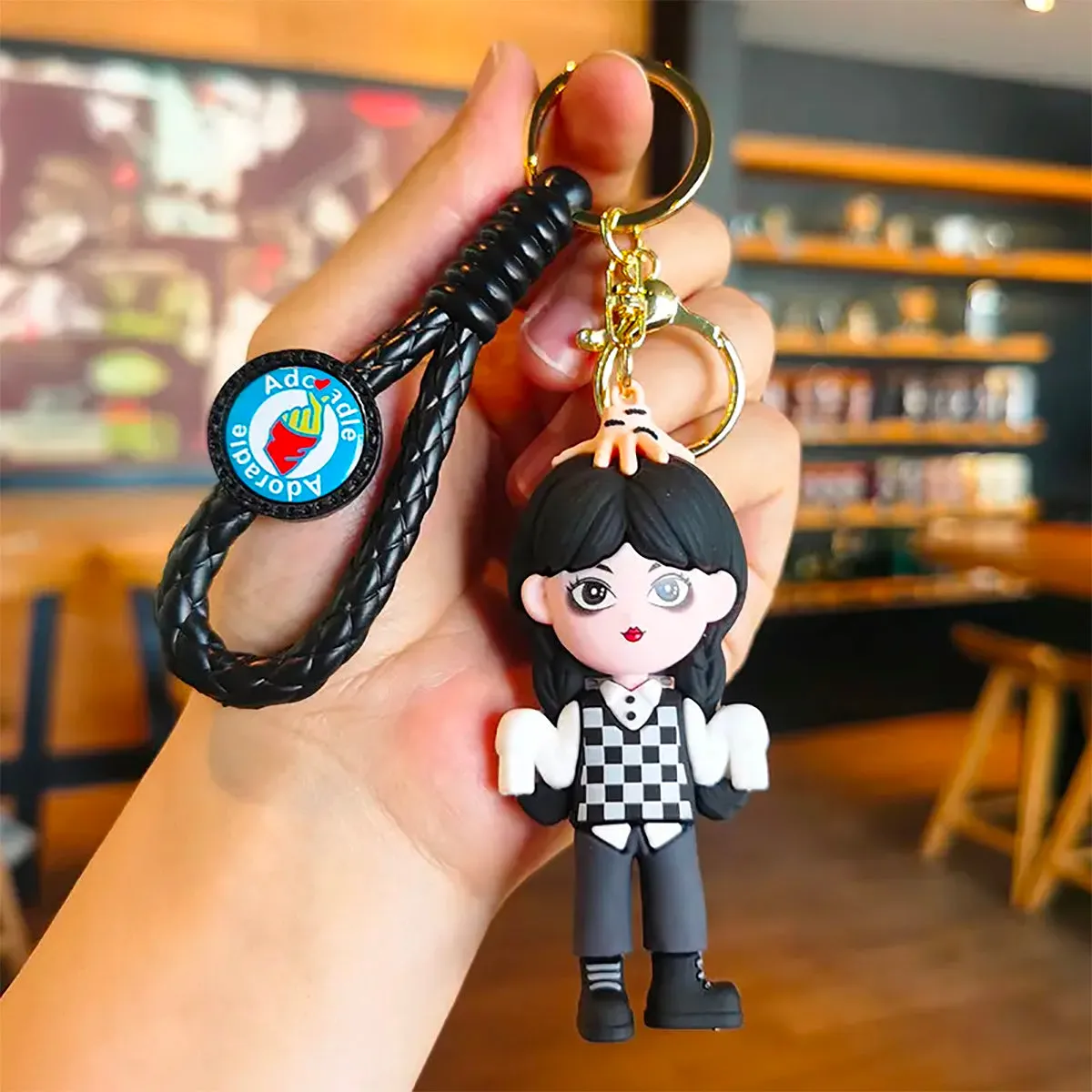 Fancydresswale Wednesday Addams Merchandise Keychain -Gift for Girls,Daughter, Teen- Wednesday 5th Generation