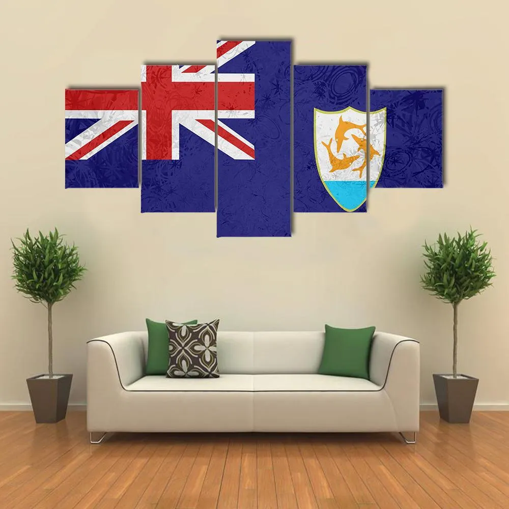 Flag Of Anguilla Canvas Wall Art