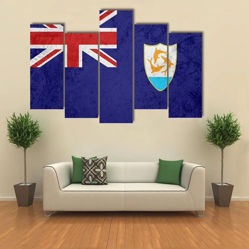 Flag Of Anguilla Canvas Wall Art