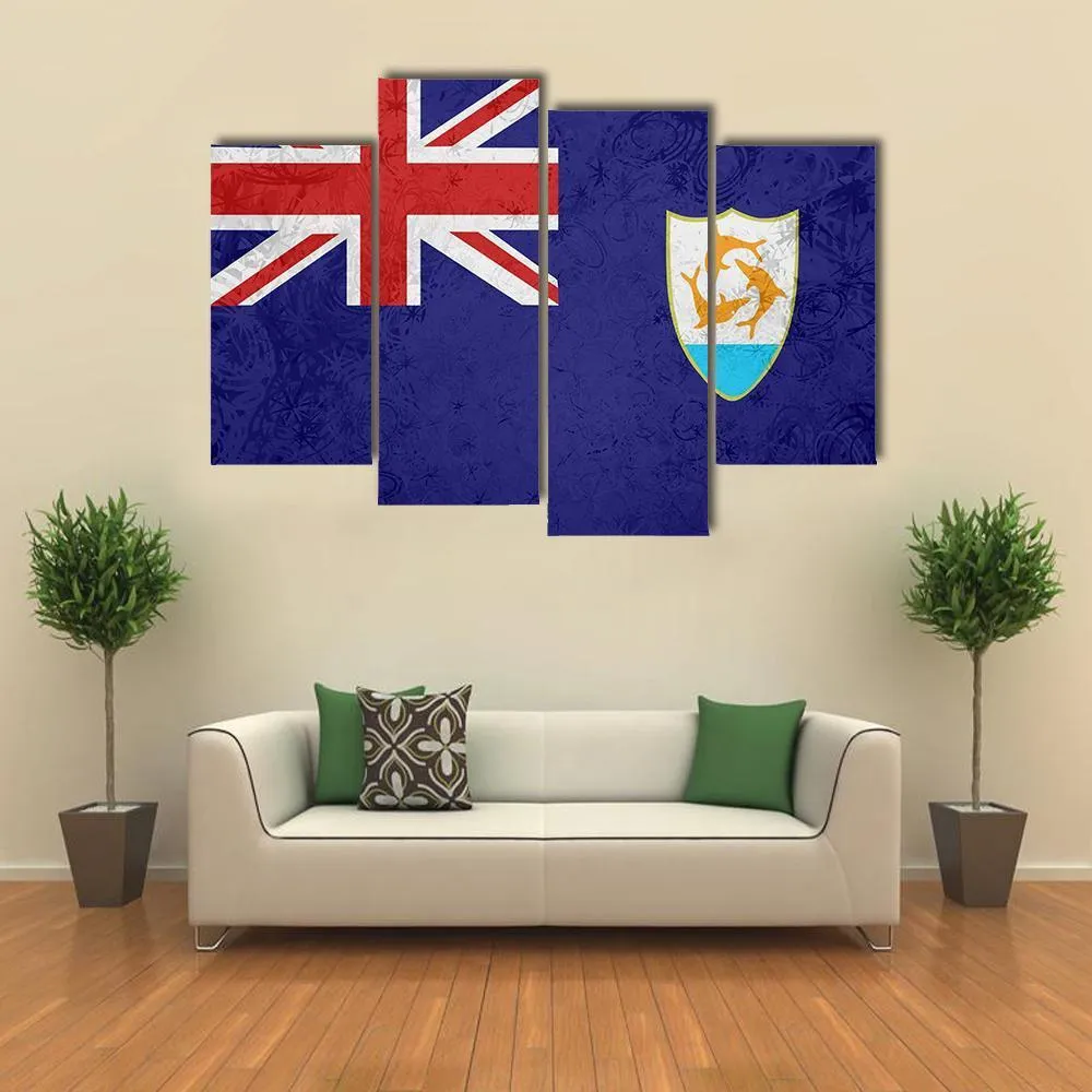 Flag Of Anguilla Canvas Wall Art