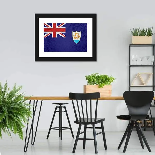 Flag Of Anguilla Canvas Wall Art