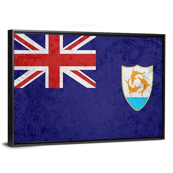 Flag Of Anguilla Canvas Wall Art