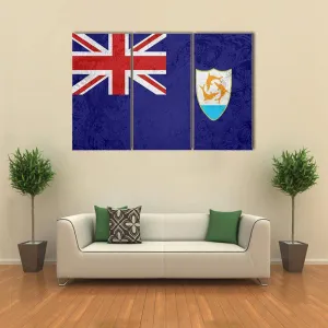 Flag Of Anguilla Canvas Wall Art