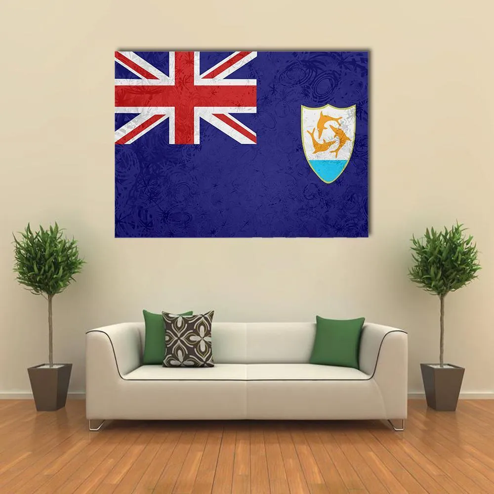 Flag Of Anguilla Canvas Wall Art