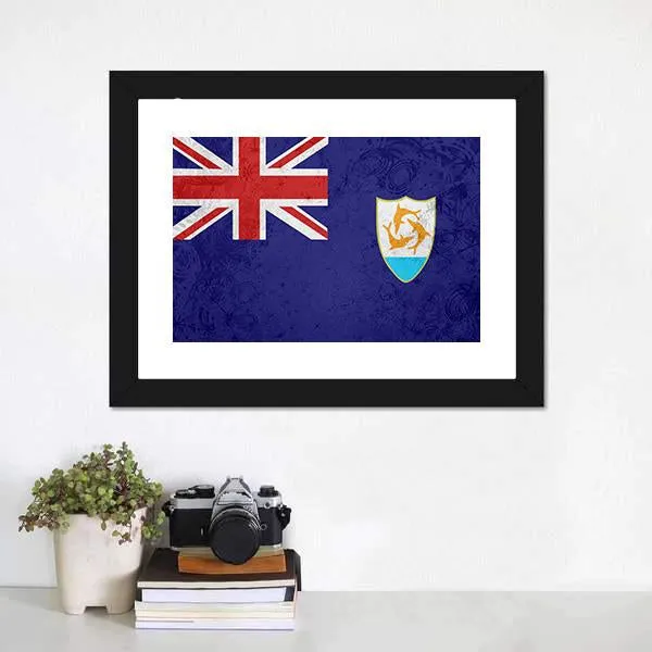 Flag Of Anguilla Canvas Wall Art