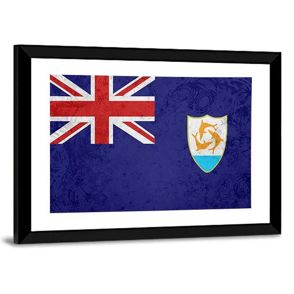 Flag Of Anguilla Canvas Wall Art