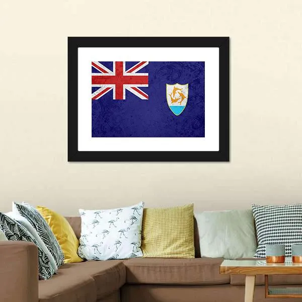 Flag Of Anguilla Canvas Wall Art