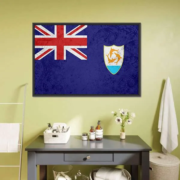 Flag Of Anguilla Canvas Wall Art