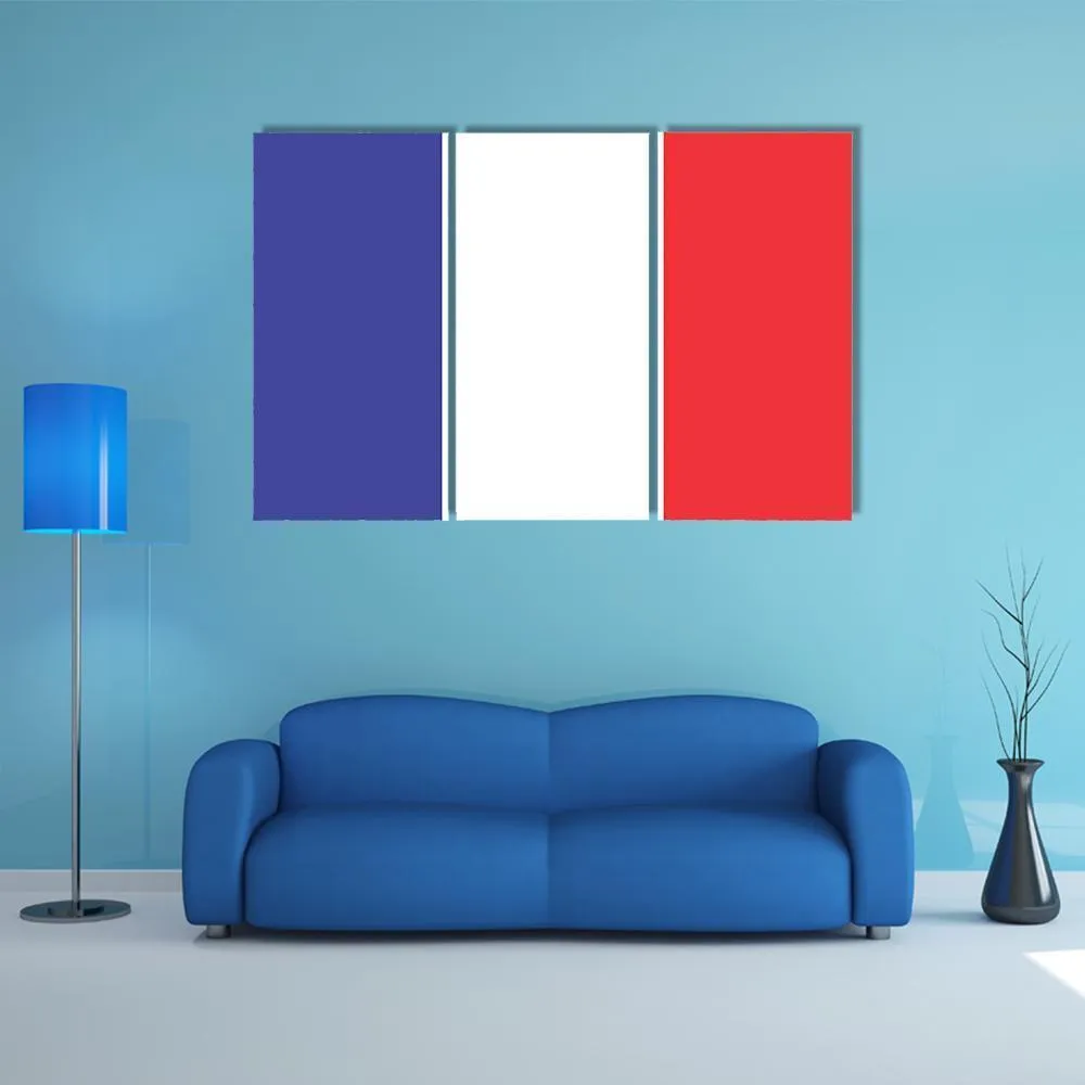 Flag Of France Canvas Wall Art