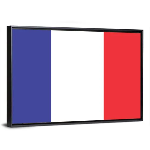 Flag Of France Canvas Wall Art