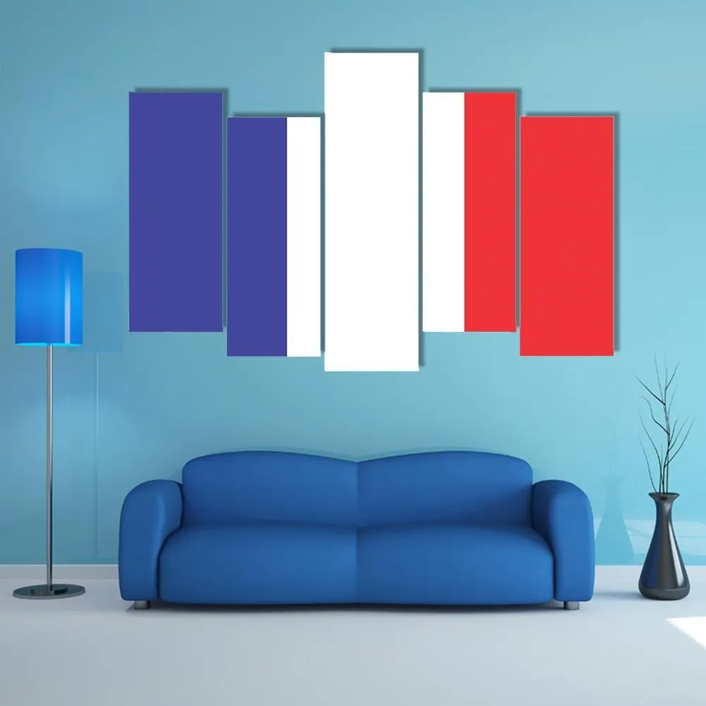 Flag Of France Canvas Wall Art