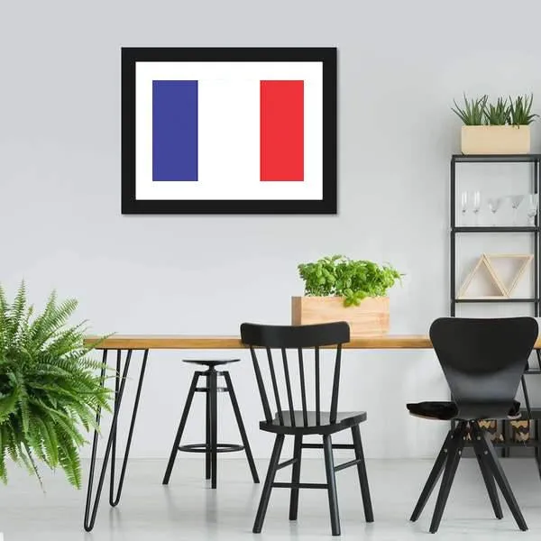 Flag Of France Canvas Wall Art