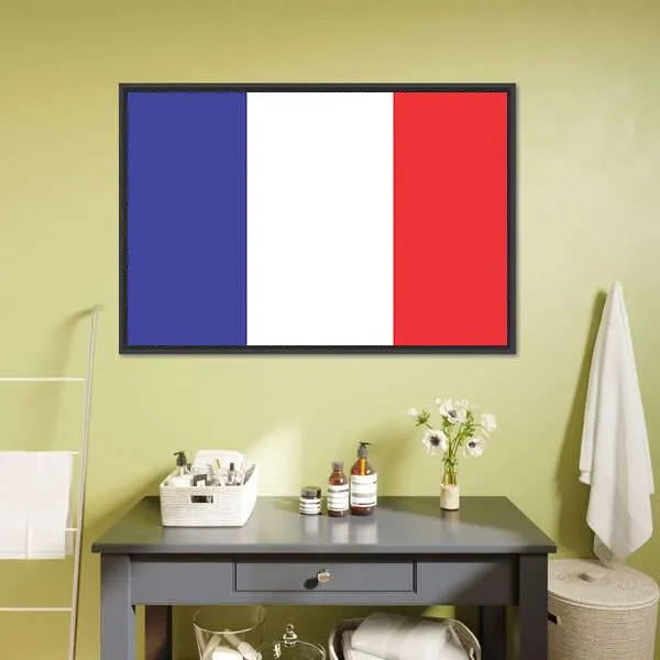 Flag Of France Canvas Wall Art