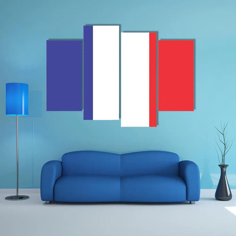 Flag Of France Canvas Wall Art