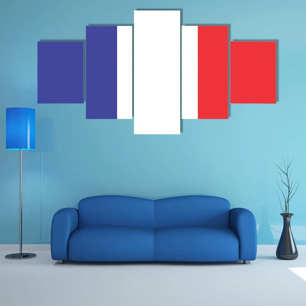 Flag Of France Canvas Wall Art