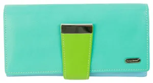 Franco Bonini - 4207 Ladies Large Leather Wallet - Pastel Multi