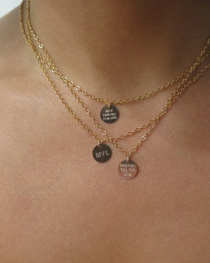 Friendship Coin Necklace