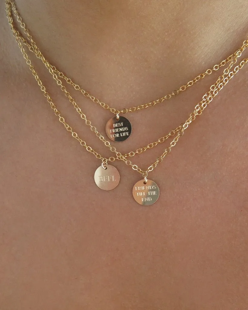 Friendship Coin Necklace