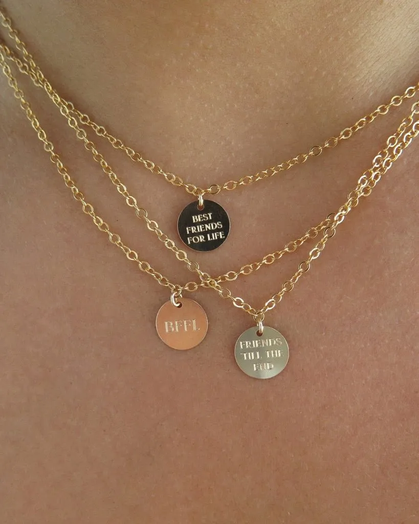 Friendship Coin Necklace