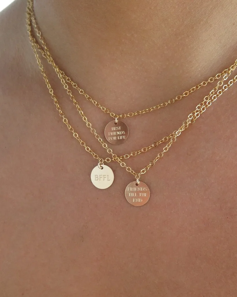 Friendship Coin Necklace