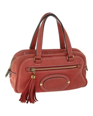 Fringe Leather Hand Bag in Pink by LOEWE