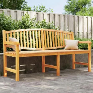 Garden Bench 179.5x60x90 cm Solid Teak Wood