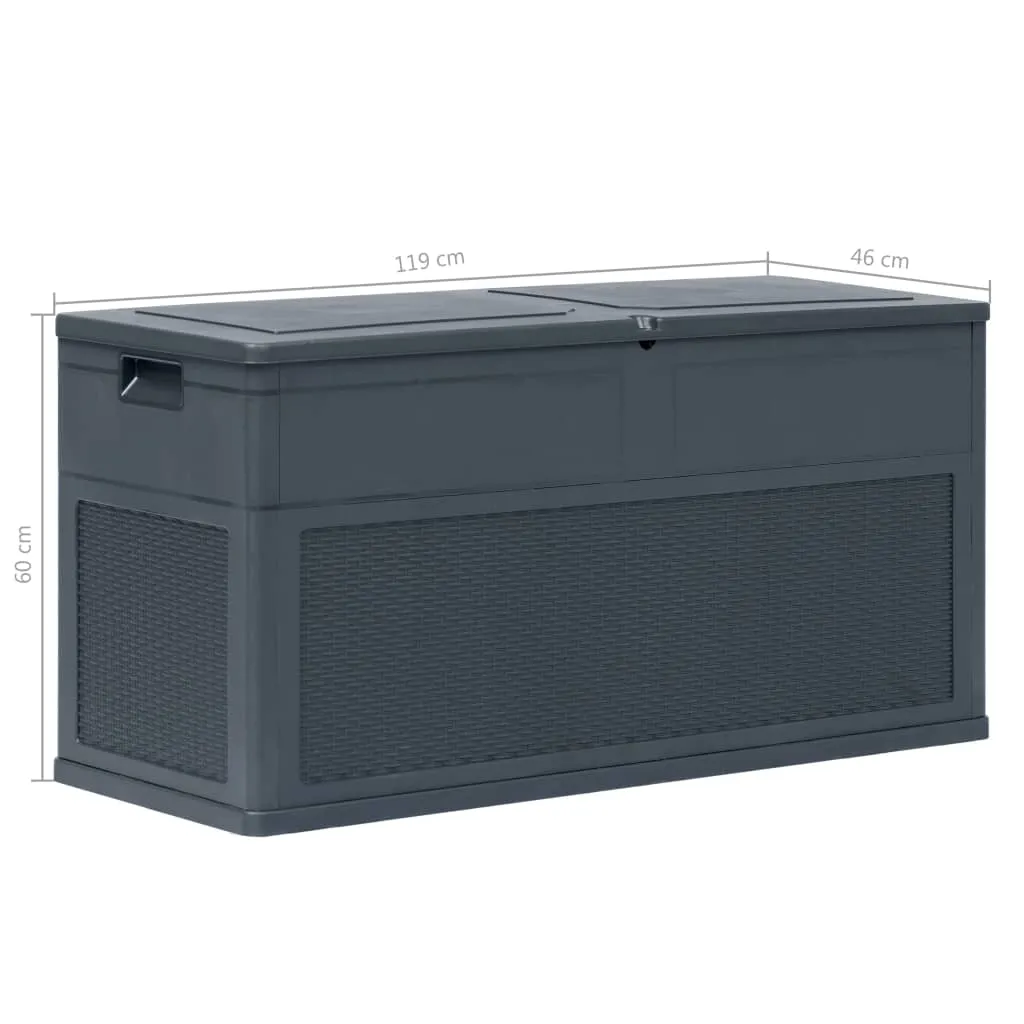 Garden Storage Box 320 L Anthracite