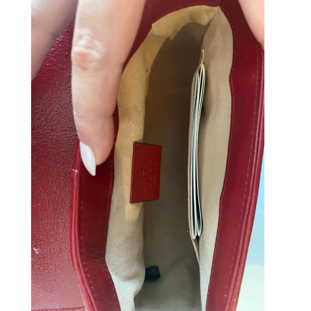 Gucci Mini Torchon GG Marmont Top Handle Bag