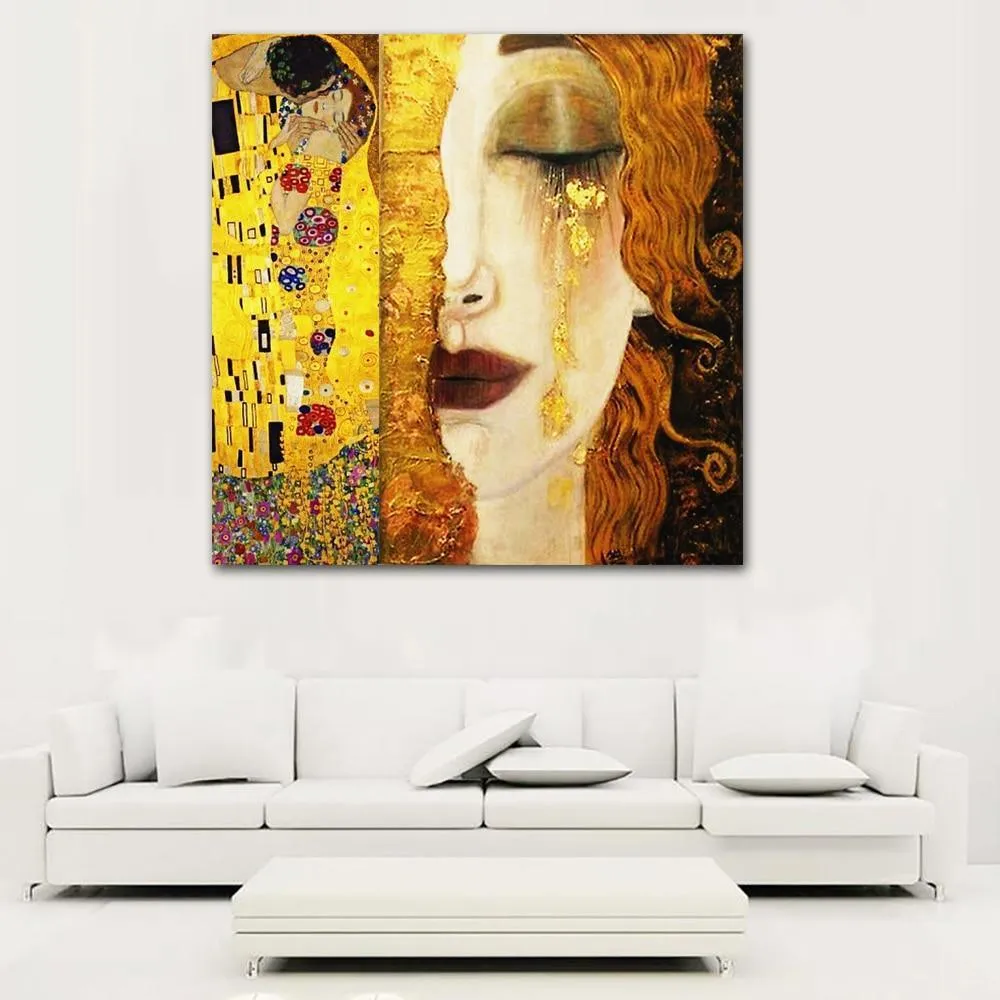 Gustav Klimt Golden Tears Wall Art Print