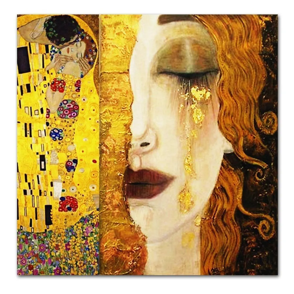 Gustav Klimt Golden Tears Wall Art Print