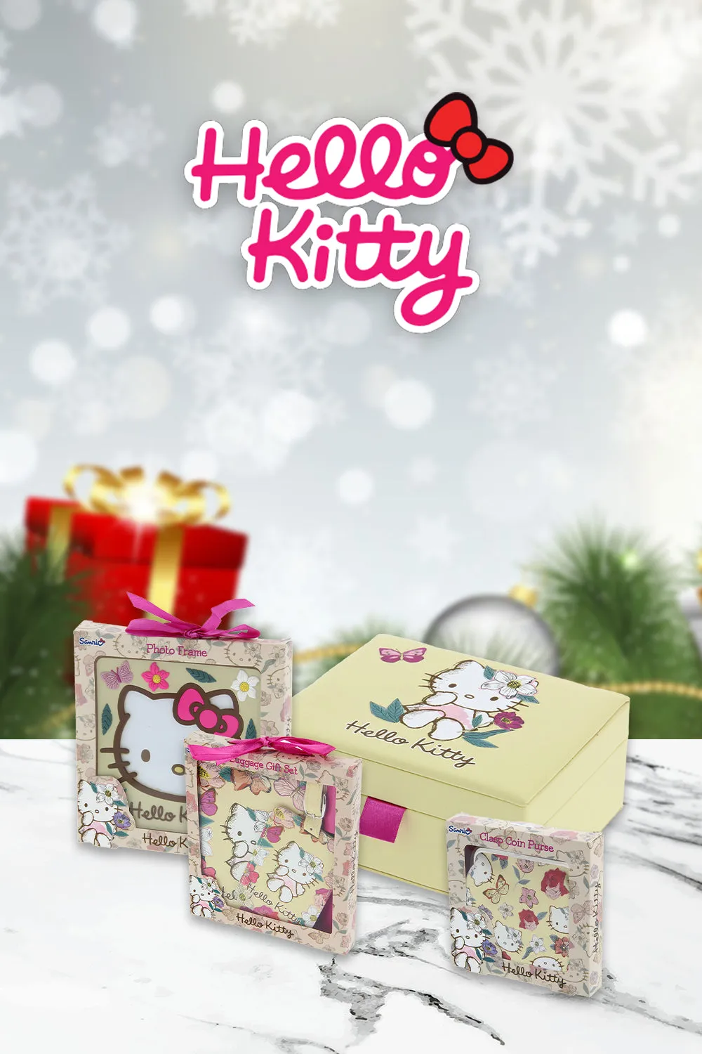 Hello Kitty Vintage Bloom Travel Essentials Gift Set