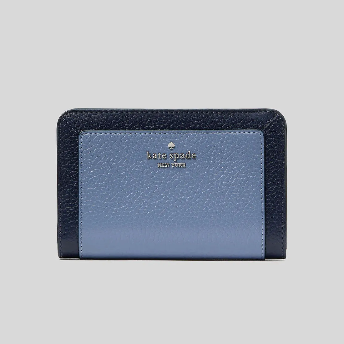 KATE SPADE Lena Colorblock Medium Compact Bifold Wallet Parisian Navy Multi RB-KI834