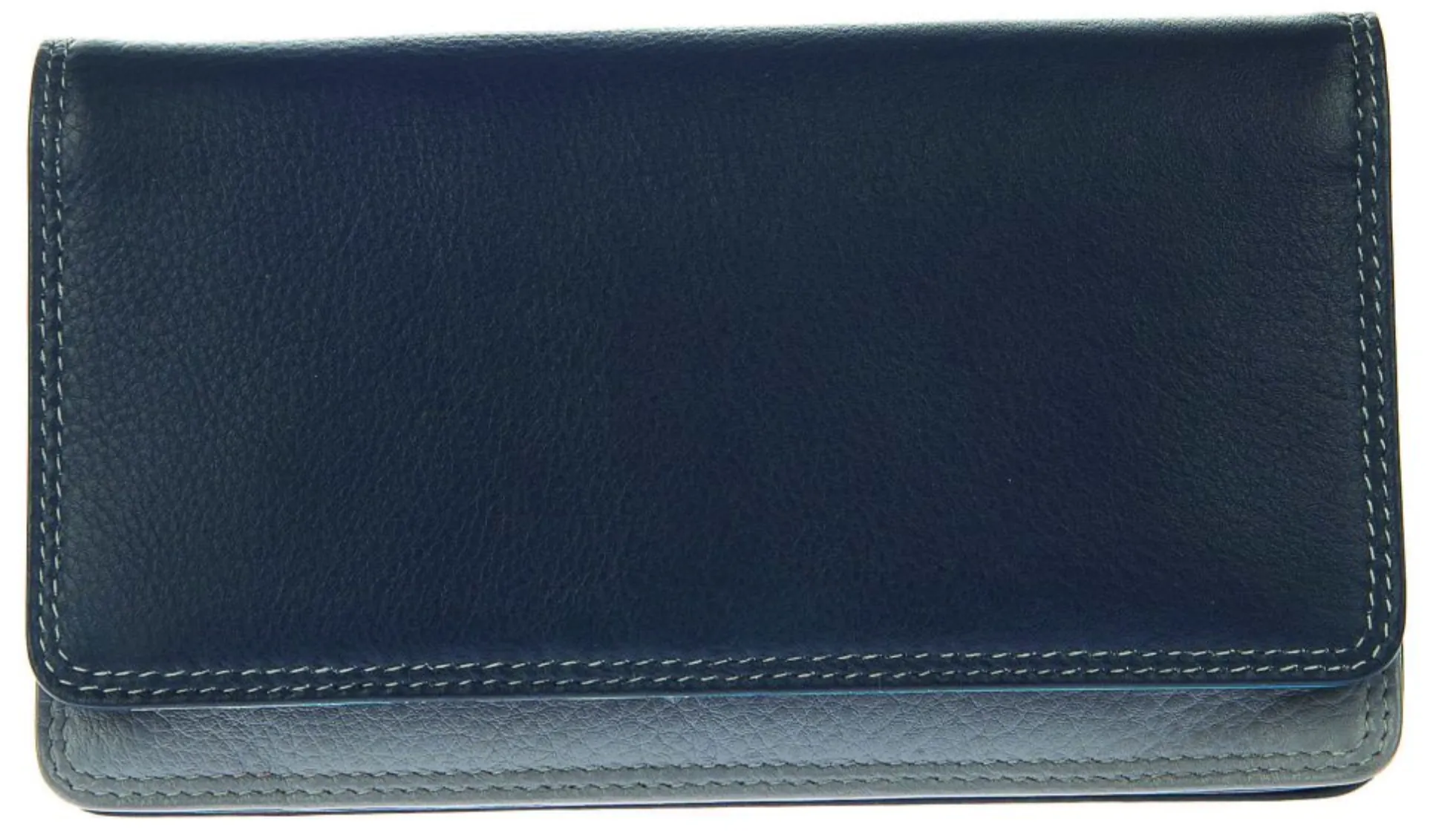 Large Leather Multicoloured Compartment Purse (3 Colours)