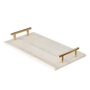 Lincoln Marble Tray by Worlds Away