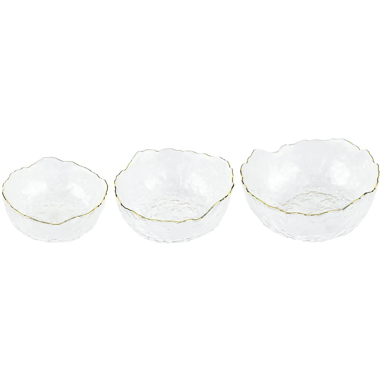 Mira Glass Serving Bowls Set