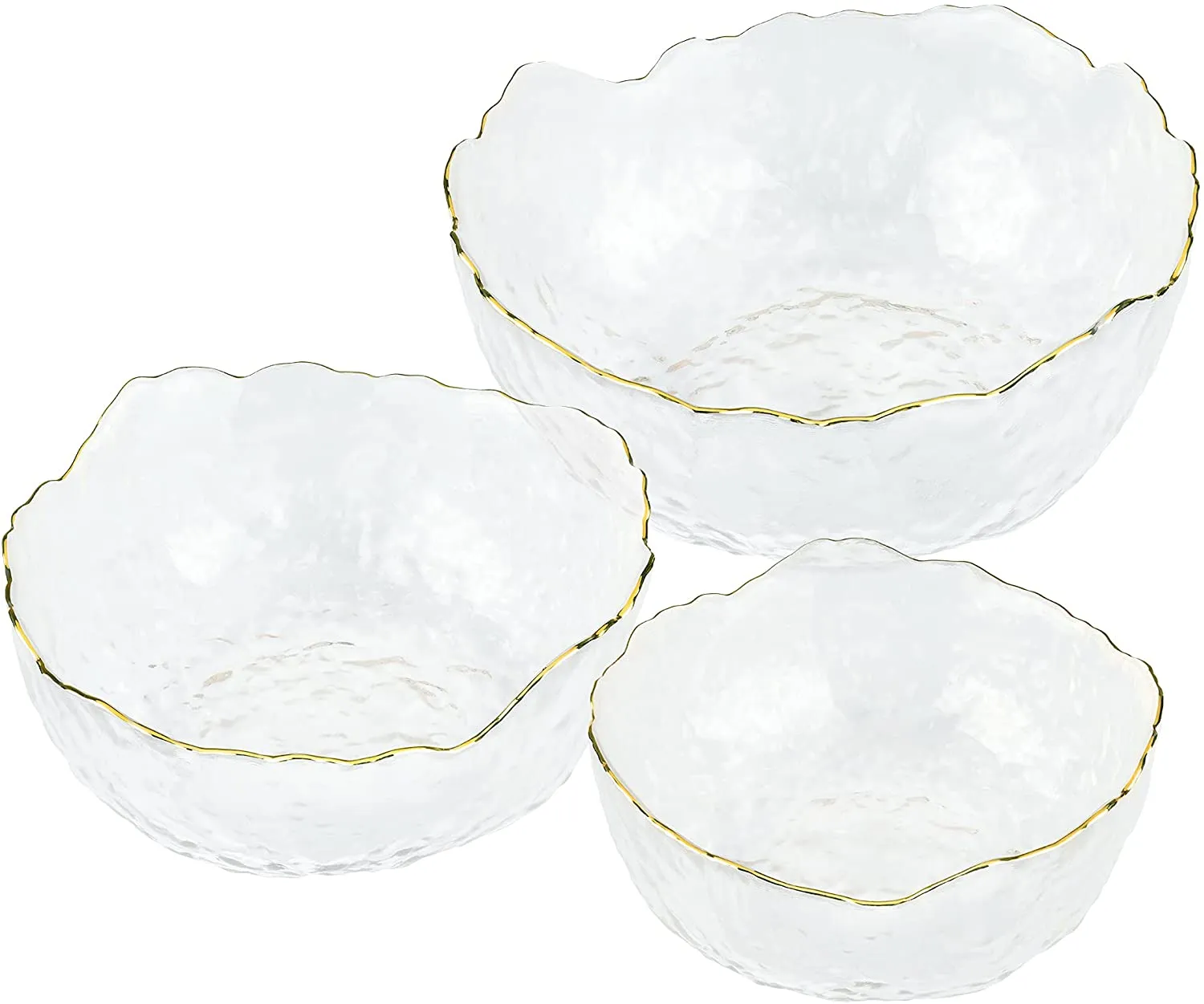 Mira Glass Serving Bowls Set