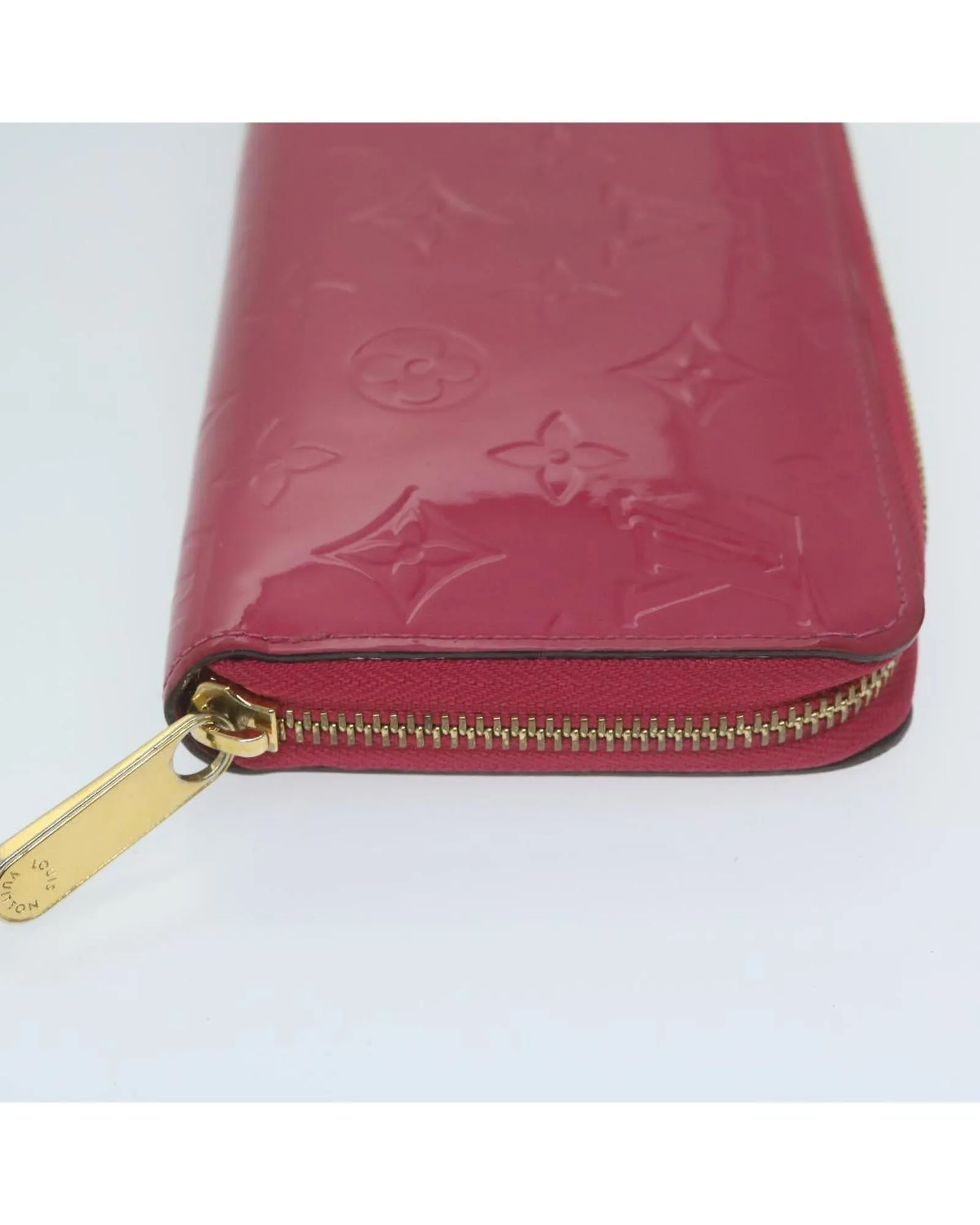 Monogram Vernis Zippy Wallet in Pink with Authenticity - LV