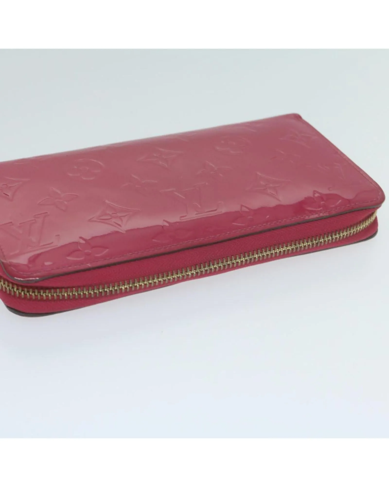 Monogram Vernis Zippy Wallet in Pink with Authenticity - LV