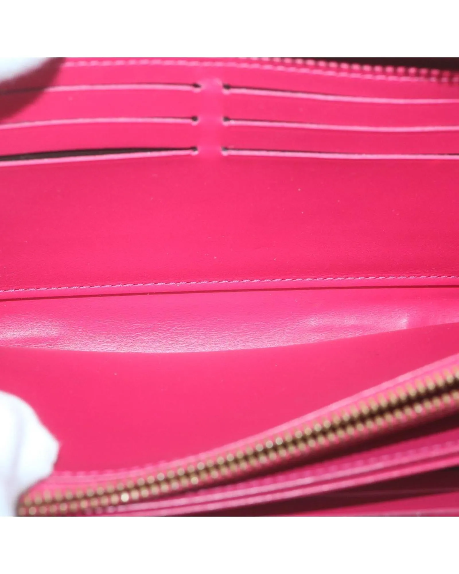 Monogram Vernis Zippy Wallet in Pink with Authenticity - LV