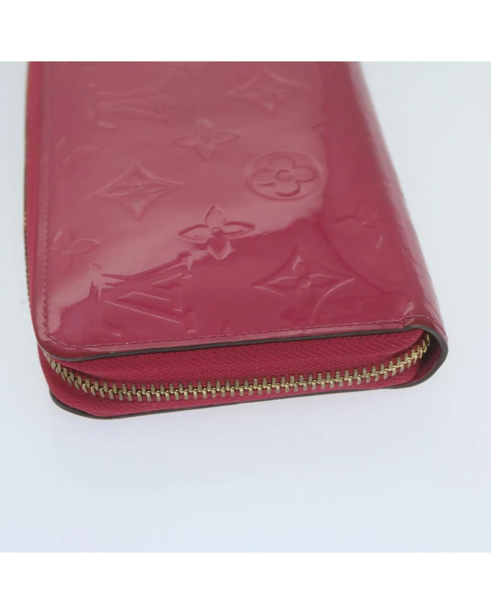 Monogram Vernis Zippy Wallet in Pink with Authenticity - LV