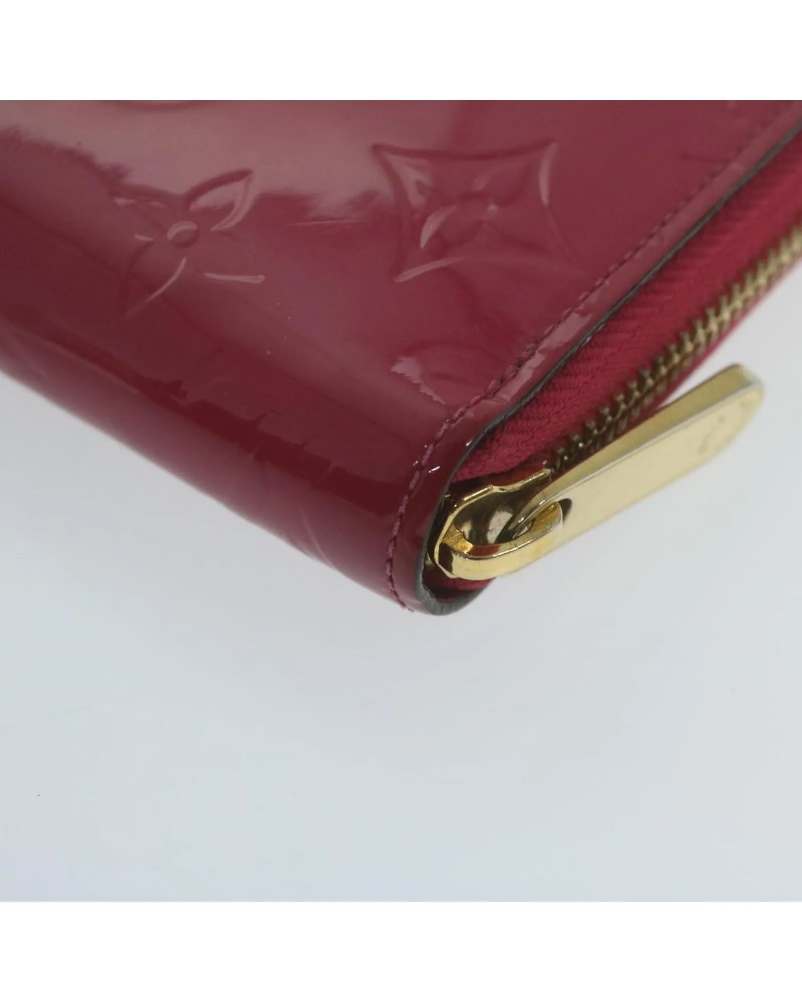 Monogram Vernis Zippy Wallet in Pink with Authenticity - LV