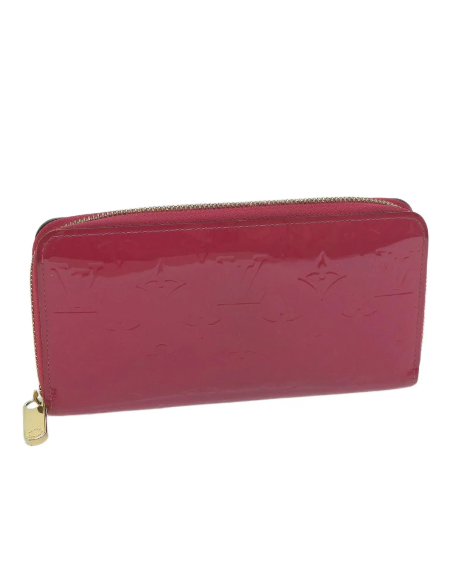 Monogram Vernis Zippy Wallet in Pink with Authenticity - LV